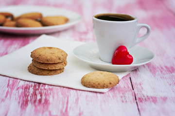cookies and a cup of coffee