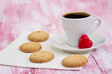 cookies and a cup of coffee