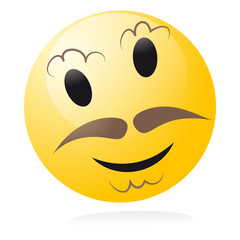 smiley moustache