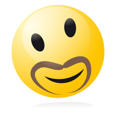 smiley moustache