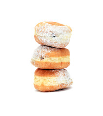 Doughnuts On White