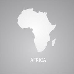 Africa, African Continent Gray