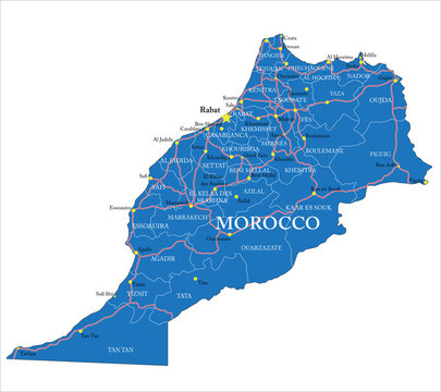Morocco map