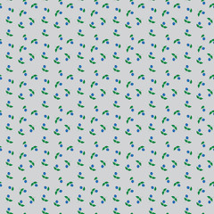 floral pattern of blue berries