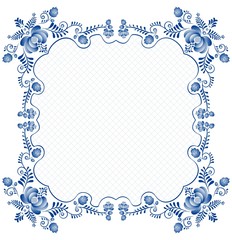 Background with ornament Gzhel