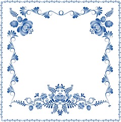 Background with ornament Gzhel