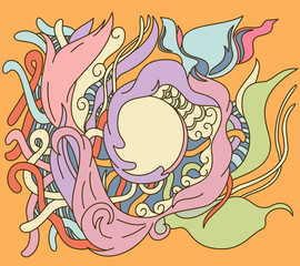 Obraz premium Hand drawn abstract design