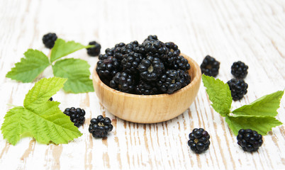 Bowl of Blackberries