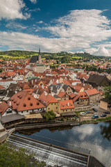 Obraz premium Cesky Krumlov and river 