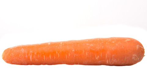 Carrot over white background