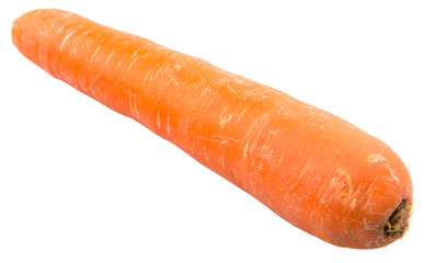 Carrot over white background