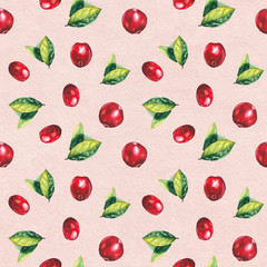 watercolor rasberry pattern pink