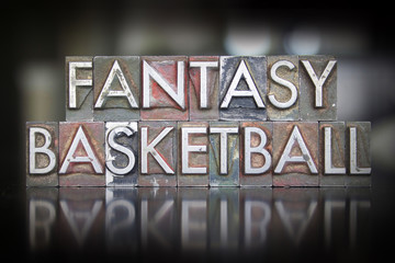 Fototapeta na wymiar Fantasy Basketball Letterpess