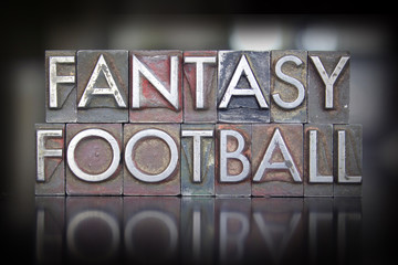 Obraz premium Fantasy Football Letterpress