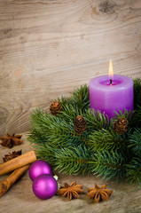 kerze zum ersten advent