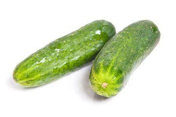 Green cucumbers