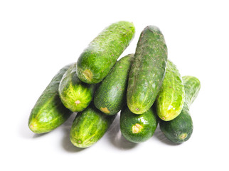 Green cucumbers