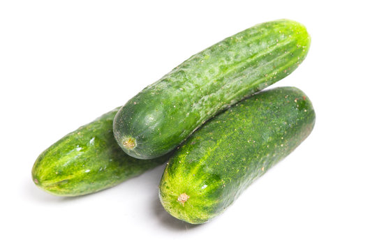 Green cucumbers