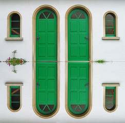 Grüne Türen