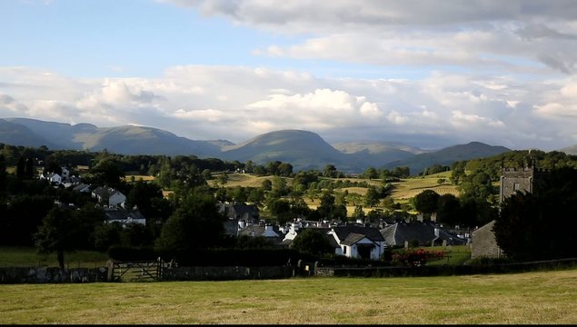 Hawkshead Lake District National Park England uk