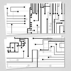 Vector business-card  set for your design