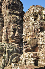 Faces of Bayon temple