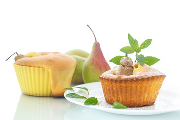 muffins with pear