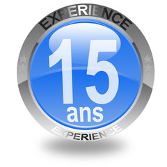 bouton 15 ans d'expérience