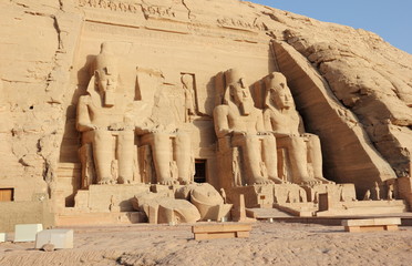 The Great Temple of Ramesses II. Abu Simbel, Egypt.