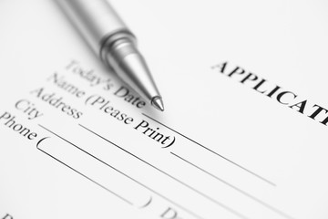 Obraz premium Application form