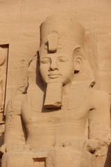 Detail Temple of Rameses II. Abu Simbel, Egypt.