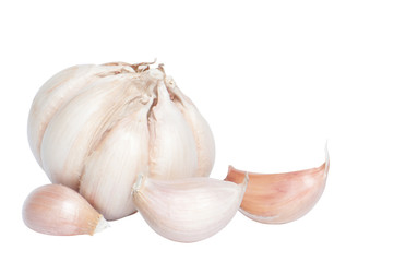 Garlic isolated with clipping path
