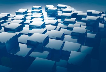 shiny cube pattern abstract background