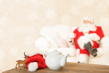 Fototapeta premium Cup Of Tea For Santa