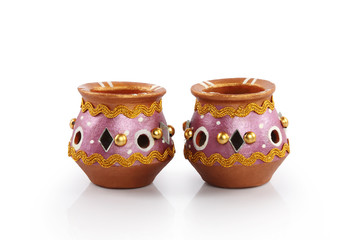 Indian man made pots