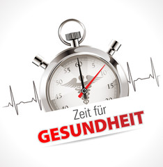 Stoppuhr - Zeit für Gesundheit