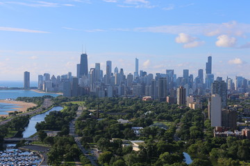 Fototapeta premium Chicago North side in summer