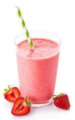 Strawberry smoothie - obrazy, fototapety, plakaty