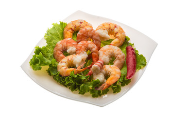 Unshelled king prawn