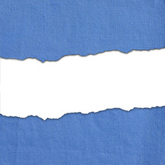 Blue fabric stripes with white text space