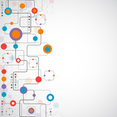 Abstract technplogy background/ Network concept