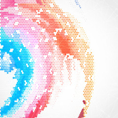 Abstract colorful creative circles background design