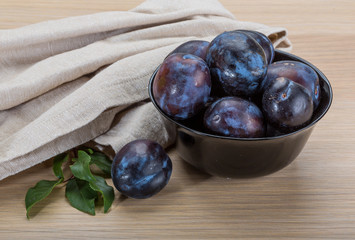 Ripe fresh plum