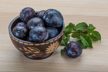 Fresh plums