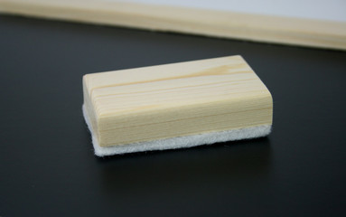 Blackboard with brush eraser