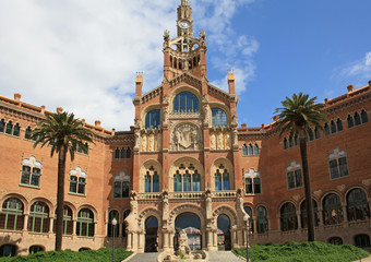 Fototapeta na wymiar Hospital de Sant Pau in Barcelona