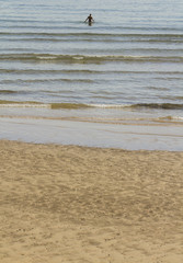 hombre en el mar
