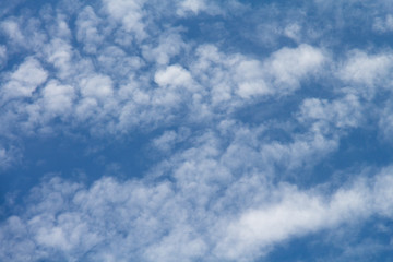 Clouds on the blue sky in cloudy days