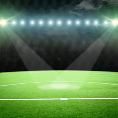 Obraz premium soccer stadium with the bright lights