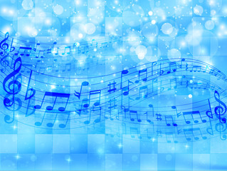 音符　楽譜　背景